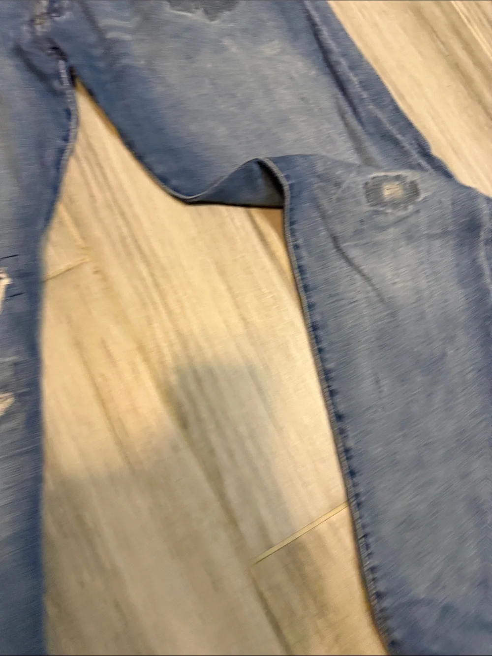 Ralph Lauren Distressed Straight Light Blue Jeans